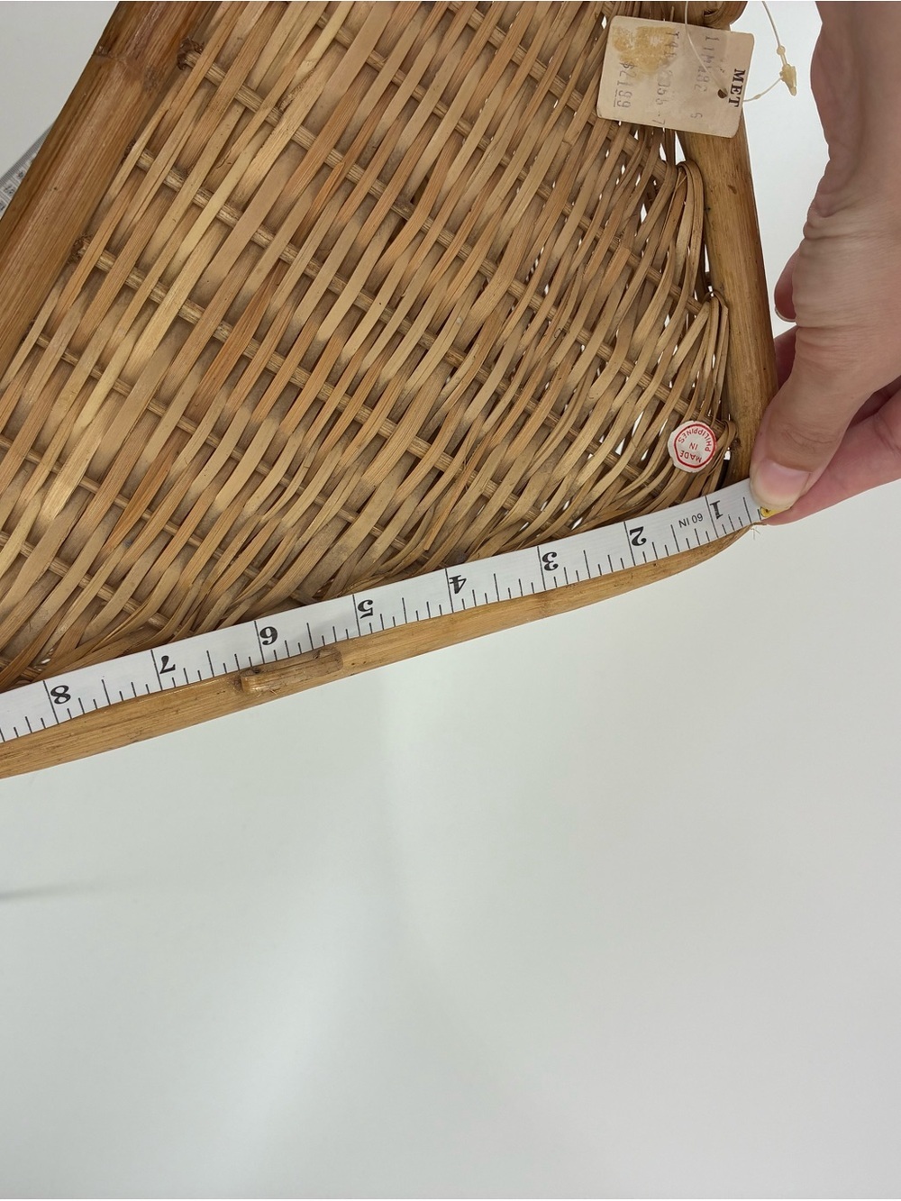 Woven Corner Shelf Unit - Natural Rattan - Picture 8 of 9
